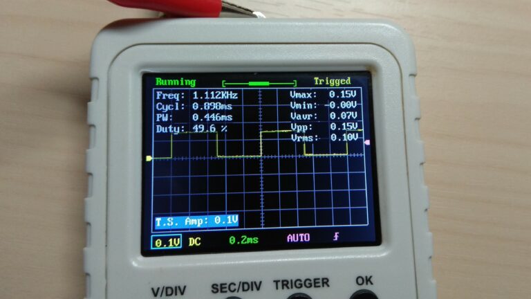 переключение режимов в осциллографе DSO150