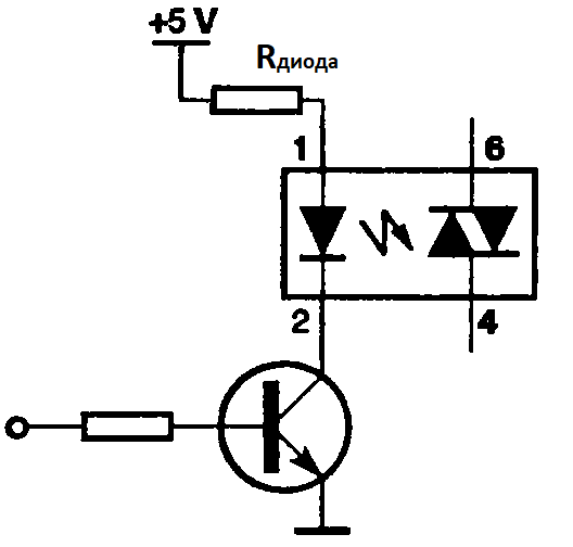Симисторная оптопара. расчет ограничительного резистора для оптрона