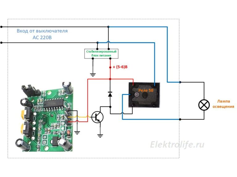 Hc sr501 схема датчика