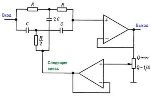 На рисунке изображена схема фильтра