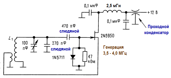 Генератор на полевом транзисторе