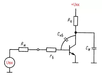 Быстродействующие транзисторные ключи . Ключевая схема на насыщенном транзисторе.